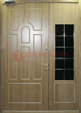 Входная дверь Дверь со вставками из черного стекла ДПР-42